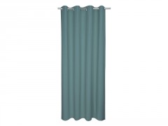 RIDEAU TAMISANT LEYA COTON BIOLOGIQUE 140X280 AQUA 2 BLEU VERT