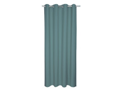 RIDEAU TAMISANT LEYA COTON BIOLOGIQUE 140X280 AQUA 2 BLEU VERT