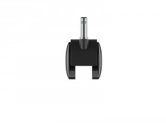 ROULETTE FIXE TIGE NOIR DIAMETRE 50MM