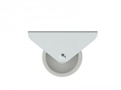 ROULETTE FIXE PLATINE BLANC DIAMETRE 13MM LOT DE E 8