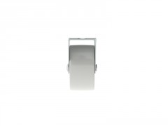 ROULETTE FIXE PLATINE BLANC DIAMETRE 40MM