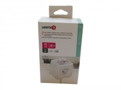 BLOC CUBE 4PRISES AVEC USB 1.5M, BLANC
