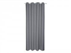 RIDEAU  TAMISANT LEYA COTON BIOLOGIQUE 140X280 GRANIT3 GRIS
