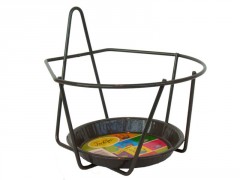 SUPPORT POT MURAL GRIS D22