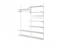 CREMAILLERE DOUBLE E50 200CM BLANC
