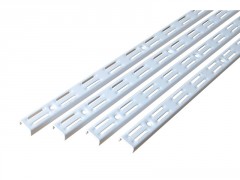 CREMAILLERE DOUBLE E50 200CM BLANC LOT DE 4