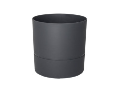 POT ROND  POLYPROPYLENE DIAMETRE 24,3CM GRIS