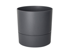 POT ROND  POLYPROPYLENE DIAMETRE 28,5CM GRIS
