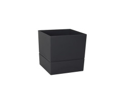 POT CARRE POLYPROPYLENE DIAMETRE 19,3CM GRIS