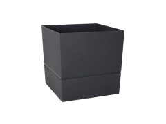 POT CARRE POLYPROPYLENE DIAMETRE 24,3CM GRIS