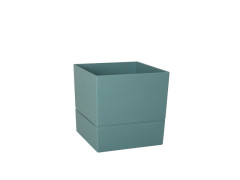 POT CARRE POLYPROPYLENE DIAMETRE 19,3CM VERT