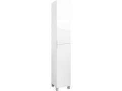 COLONNE ESSENTIAL BLANC BRILLANT l.30XP.32XH180 CM 2 PORTES 4 PIEDS