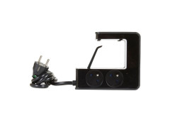 MULTIPRISE CLIPSABLE 2 PRISES TERRE + USB 1,5M