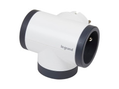 TRIPLITE 2 PRISES TERRE + USB ROTATIVE BLANC/NOIR
