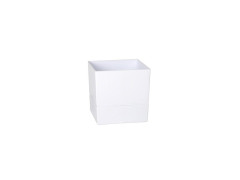 POT CARRE AQUADUO 25 BLANC IVOIRE