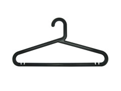 CINTRE PLASTIQUE NOIR LOT DE 4