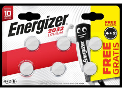 PILE BOUTON LITHIUM CR2032 4/2 ENERGIZER