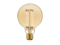 AMPOULE LED GLOBE 95MM E27 5,8W=45W 500LM 2400K FILAMENT AMBRE LEXMAN