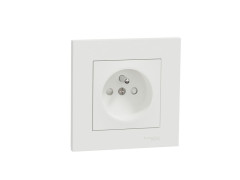 PRISE 2P+T BLANC MILUZ ED BLANC