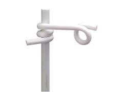 ISOLATEUR CLOTURE ELECTR QUEUE DE COCHON D10MM PVC BLANC 50PC BEAUMONT