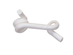 ISOLATEUR CLOTURE ELECTR QUEUE DE COCHON D12MM PVC BLANC 50PC BEAUMONT