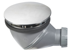 BONDE DE DOUCHE 360 DEGRE DOME CHROME DIA 90 MM