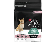 CROQUETTE CHIEN PRO PLAN SMAL ADULT SENSITIV SKIN RICHE SAUMON/RIZ 3KG