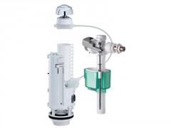 MECANISME CPLT 3/6L A CABLE+ROBINET FLOTTEUR COMPACT ULTRA SILENCIEUX