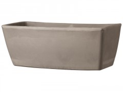 JARDINIERE GARDA GRAFITE 42X17,6CM H15,6CM TERRE CUITE INDUSTRIELLE