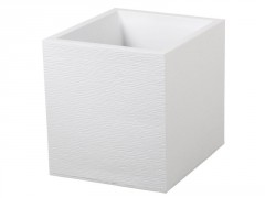 POT CARRE GRAPHIT 39X39X43 31L BLANC