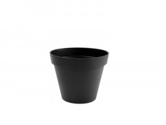 POT ROND TOSCANE DIAM. 30X26 10L GRIS ANTHRACITE