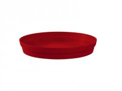 SOUCOUPE TOSCANE DIAMETRE 22.5CM POT DIAMETRE 30CM ROUGE