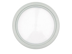 HUBLOT ROND PORTE DE GARAGE D31 COULISSANT BLANC