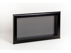 GRILLE DE CONVECTION ACIER NOIR LAQUE EPOXY EQUATION 34.5 X 19.5CM
