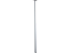 PIED TABLE CARRE 24X24X80CM ACIER CHROME