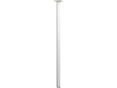 PIED TABLE CARRE 25X25X70CM ACIER CHROME