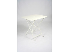 TABLE DE JARDIN BISTRO BLANC 77X57 CM