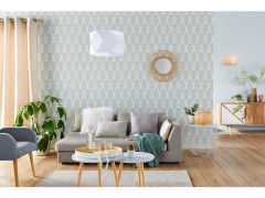 BARRE A RIDEAU BOIS D28 DESIGN 2M50 CHENE CLAIR