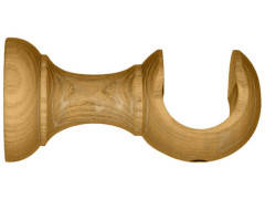 SUPPORT BOIS DIAMETRE 28 DESIGN 80MM OUVERT CHENE CLAIR