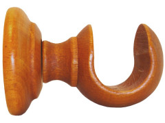 SUPPORT BOIS DIAMETRE 35 TRADI OUVERT MERISIER 65MM