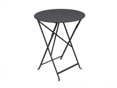 TABLE DE JARDIN BISTRO CARBONE DIAMETRE 60 CM