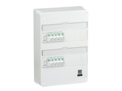 TABLEAU ELECTRIQUE ET PRECABLE SCHNEIDER ELECTRIC 2 RANGEES 26 MODULES