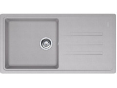 EVIER A ENCASTRER TIMOR 1GRD BAC+1 EGOUTTOIR L97XP50CM GRANIT+RES GRIS
