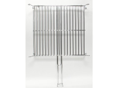 GRILLE DOUBLE ACIER CHROME 40X40