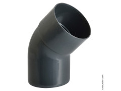 COUDE 45 PVC ARDOISE A COLLER DIAMETRE 50MM