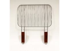 GRILLE BARBECUE SIMPLE 45X30CM MANCHE BOIS