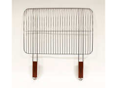 GRILLE BARBECUE SIMPLE 60X40CM MANCHE BOIS