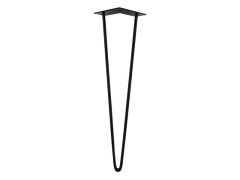 PIED TABLE DESIGN DIAMETRE 10 HAUTEUR 50CM EPOXY NOIR