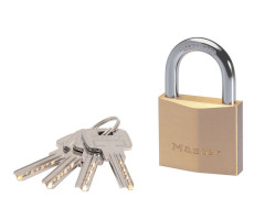 CADENAS A CLE LAITON LONGUEUR 40 MM DIAMETRE 6MM AVEC 4 CLES