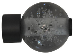 EMBOUT DIAMETRE 28 CHARME RECUP VERRE BULLE NOIR MAT